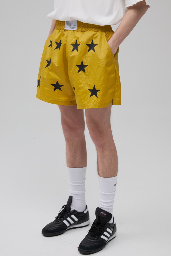 star boxing shorts(yellow)